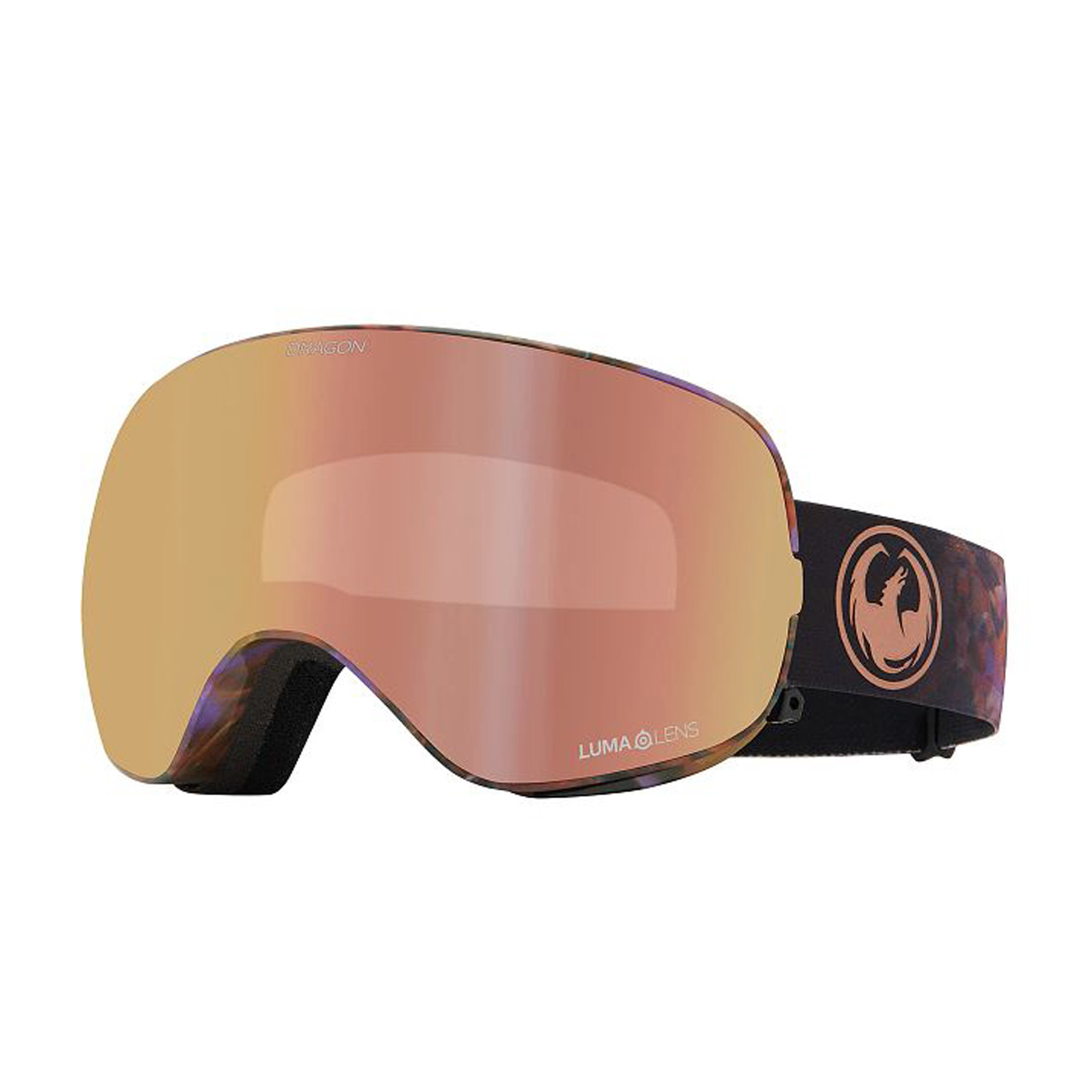 Dragon X2S Snowboard Goggle 2024 - Amethyst/Rose Gold Ion + Spare Lens ...