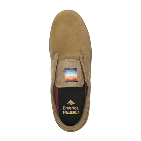 Emerica Figueroa Skate Shoe - Brown/Gum