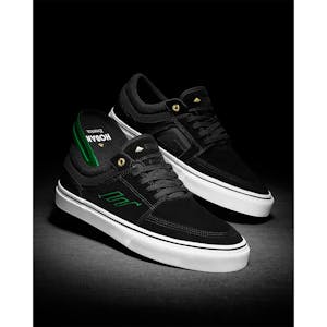 Emerica Hoban Skate Shoe - Black/White/Gold