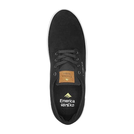 Emerica Romero Laced Skate Shoe - Black/White