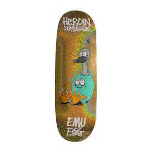 Heroin Emu Egg 10.0” Skateboard Deck - Gold Foil