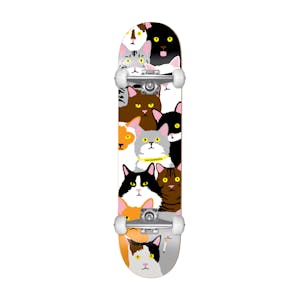 Enjoi Cat Collage 7.0” Youth Complete Skateboard - Multi