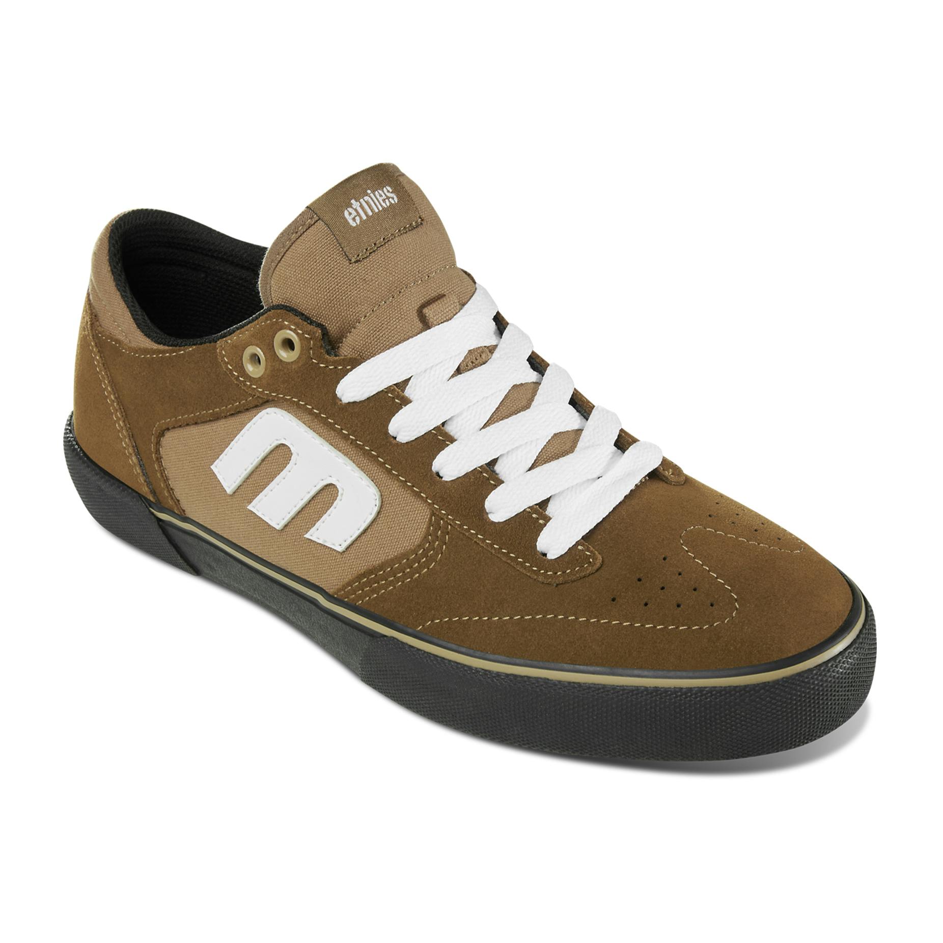 etnies Windrow Vulc Skate Shoe - Brown/Black/White | BOARDWORLD Store