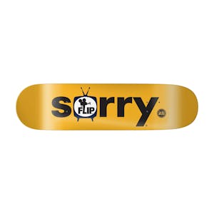 Flip Sorry 20th Anniversary 8.25” Skateboard Deck - Yellow