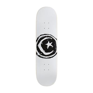 Foundation Star & Moon Skateboard Deck - White