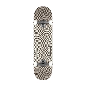 Globe G0 Checked Out 8.0” Complete Skateboard - Black/Off-White