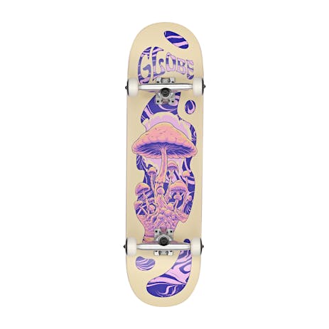 Globe G1 Mind Expansion 8.5” Complete Skateboard - Off-White/Purple