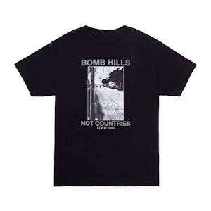 GX1000 Bomb Hills Not Countries T-Shirt - Black/Grey