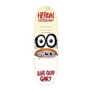 Heroin Bail Gun Gary III SYM Egg 9.75” Skateboard Deck
