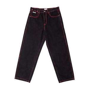Hoddle 16 Ounce Denim Ranger Jeans - Black/Red