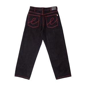 Hoddle 16 Ounce Denim Ranger Jeans - Black/Red