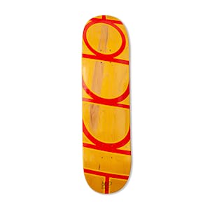 Hoddle Woodgrain Logo 8.25” Skateboard Deck - Yellow Stain