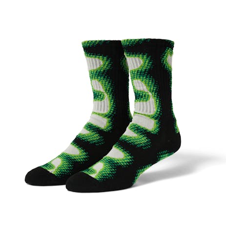 HUF Blur Crew Sock - Black