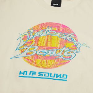 HUF Distorted Washed T-Shirt - Bone