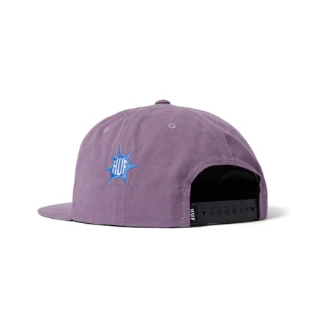 HUF Distorted Snapback Hat - Purple