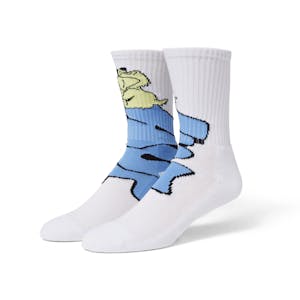 HUF Dog Sense Crew Sock - White