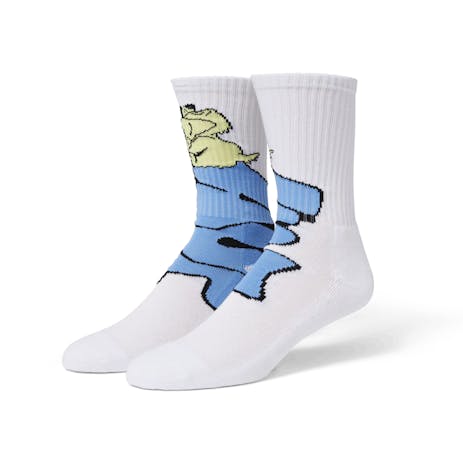 HUF Dog Sense Crew Sock - White