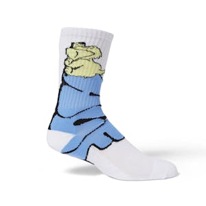 HUF Dog Sense Crew Sock - White