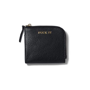 HUF Fuck It Zip Wallet - Black