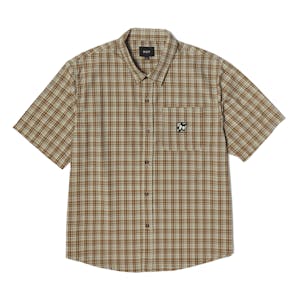 HUF H Star Plaid Shirt - Putty