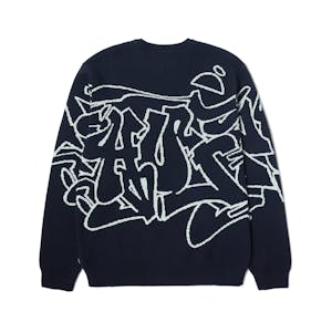 HUF Outlines Crewneck Sweater - Navy