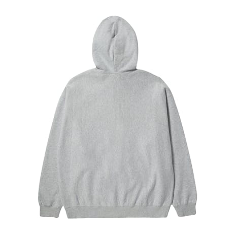 HUF Outline Full Zip Heavyweight Hoodie - Heather Grey