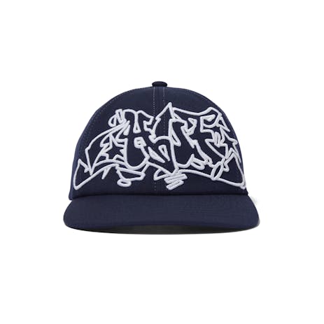 HUF Outlines 6-Panel Snapback Hat - Navy