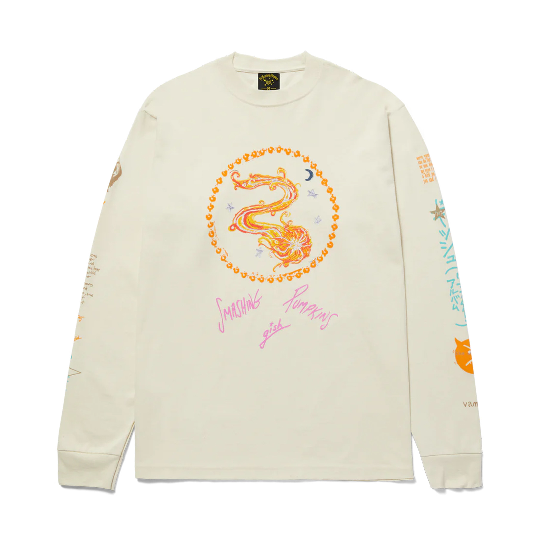 HUF x Smashing Pumpkins Crush Longsleeve T-Shirt - Bone