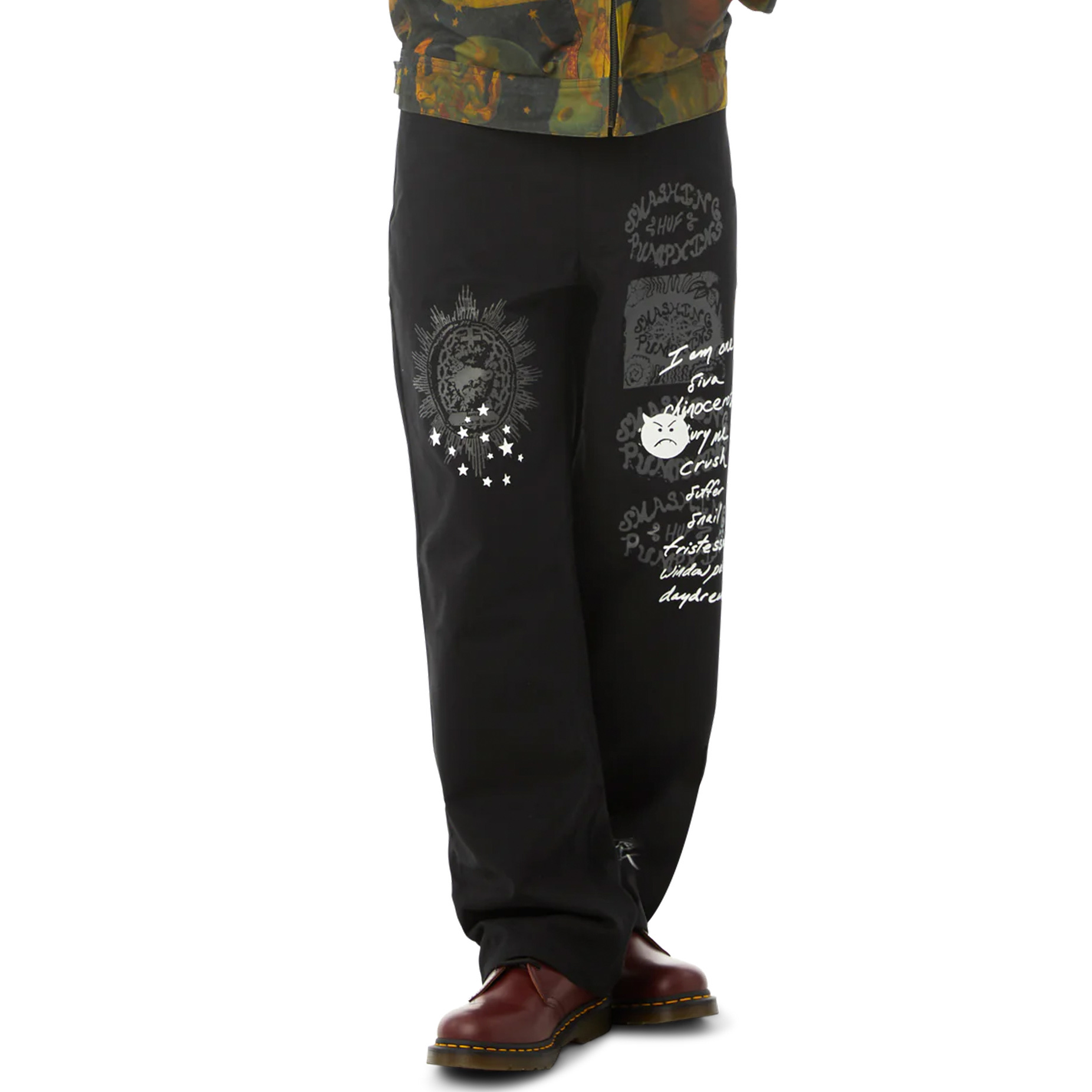 HUF x Smashing Pumpkins Muzzle 5-Pocket Pant - Black | BOARDWORLD 