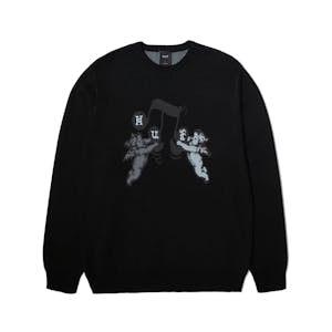 HUF Song Intarsia Crewneck Sweater - Black