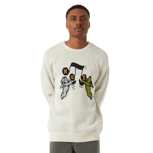 HUF Song Intarsia Crewneck Sweater - Linen