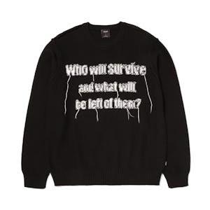 HUF Survive Cable Knit Sweater - Black