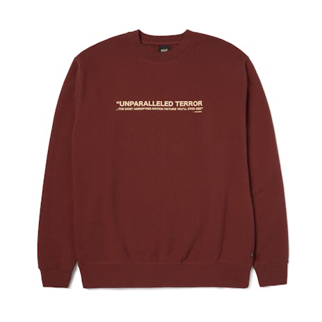 HUF Unparalleled Terror Crewneck - Chocolate