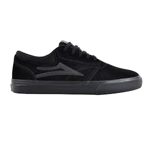 Lakai Griffin Skate Shoe - Black/Black Suede