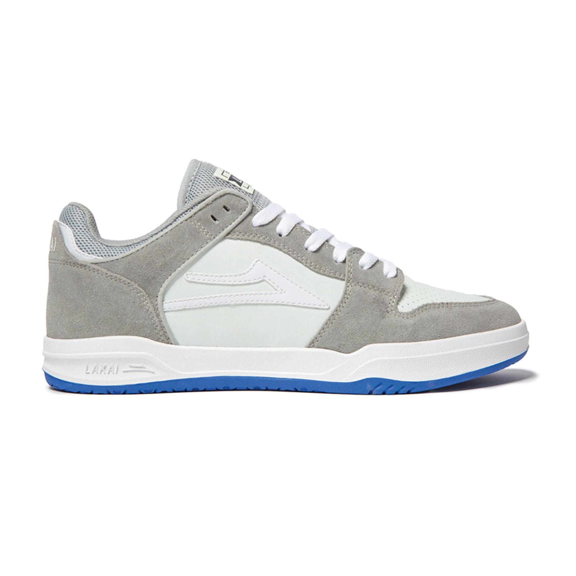 Lakai Telford Low Skate Shoe - Grey/Blue UV Suede | BOARDWORLD Store