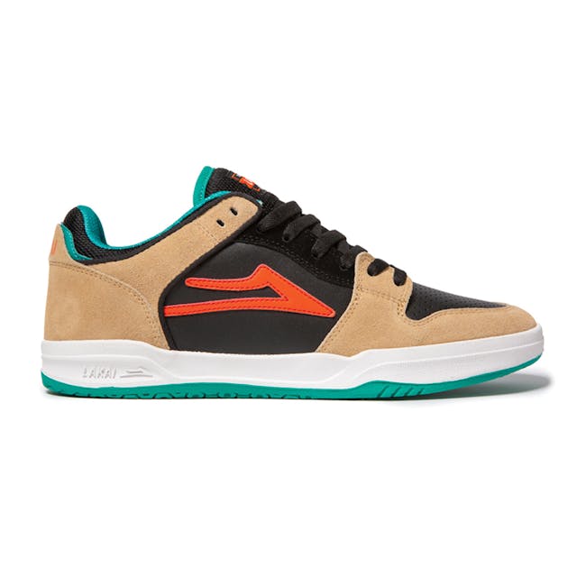 Lakai Telford Low Skate Shoe - Tan/Black Suede | BOARDWORLD Store