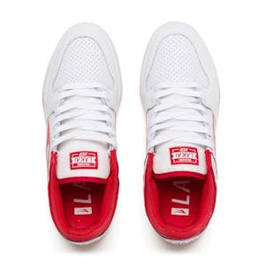 Lakai Telford Low Skate Shoe - White/Red