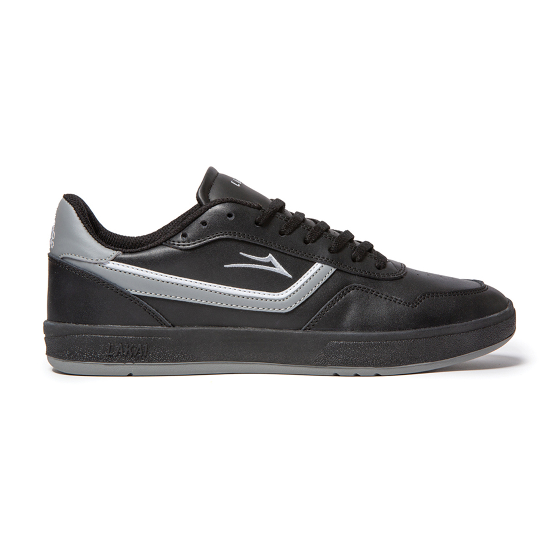 Lakai Terrace Skate Shoe - Black/Black Leather | BOARDWORLD Store