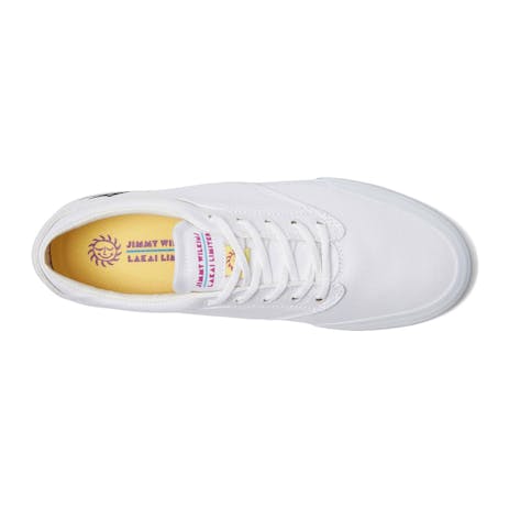 Lakai Wilkins Skate Shoe - White Canvas