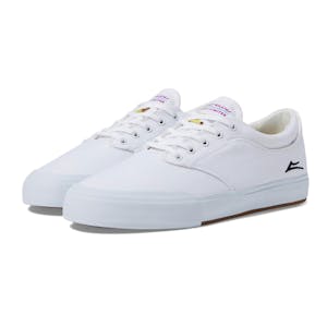 Lakai Wilkins Skate Shoe - White Canvas