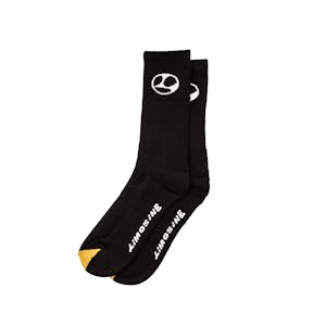 Limosine Gold Toe Socks - Black