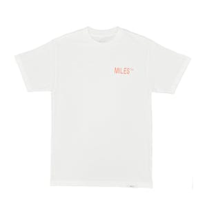 Miles Logo Hit T-Shirt - White