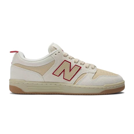 New Balance x Chocolate NM480 Skate Shoe - Sea Salt/Red