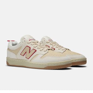 New Balance x Chocolate NM480 Skate Shoe - Sea Salt/Red