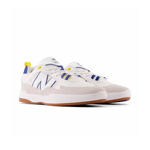 New Balance Tiago NM808 Skate Shoe - White/Blue/Yellow