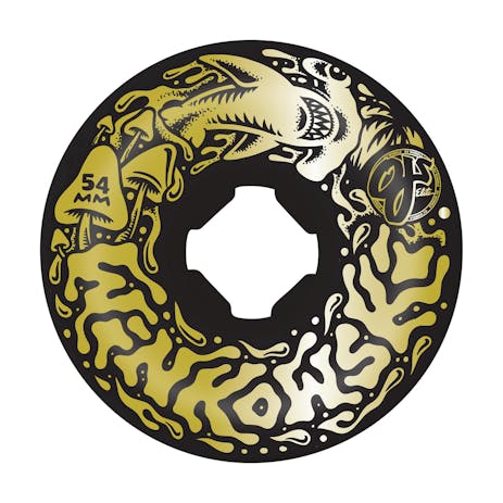 OJ Winkowski Dope Planet 54mm Skateboard Wheels - Black/Gold