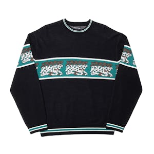 Pass~Port Antler Knit Sweater - Black/Teal