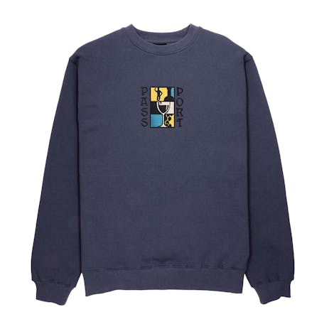 Pass~Port Dine ‘Em Embroidery Sweater - Dusty Blue