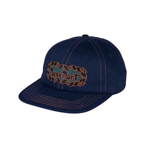 Pass~Port Pattoned Casual Hat - Navy