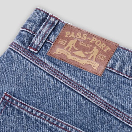 Pass~Port Workers Club Denim Shorts - Dark Indigo
